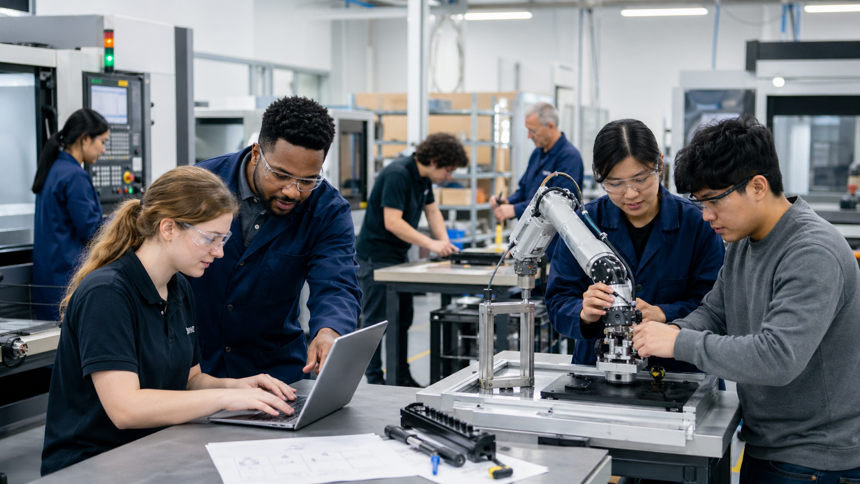 Robotics and digital fabrication training environment supporting GloGreen workforce development